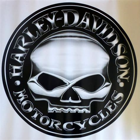 Harley Davidson Willie G Skull Logo Extra Large Trailer Garage Decal