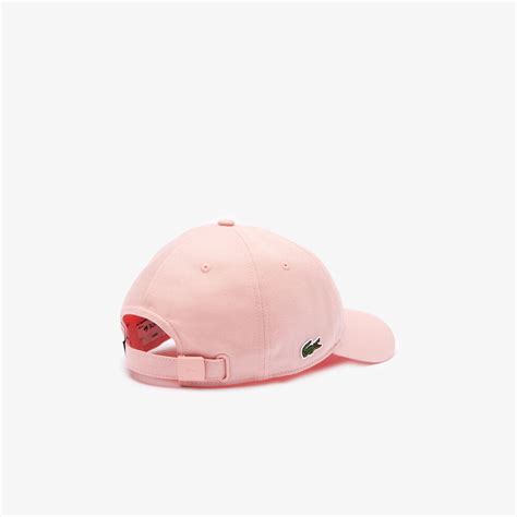 Unisex Organic Cotton Twill Cap Pink Lacoste