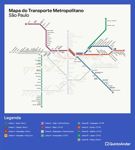 Mapa do Trem de SP Conheça as linhas e como se locomover via CPTM