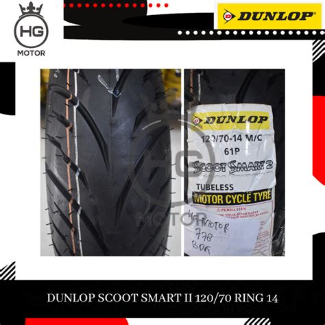 Jual Dunlop Scoot Smart Uk Tubeless Ban Motor Belakang Pcx