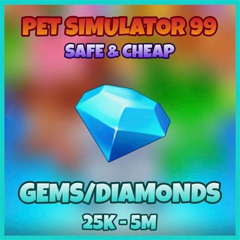 Pet Simulator M Gems Ps Gems Or Diamonds M Safe Fast Etsy