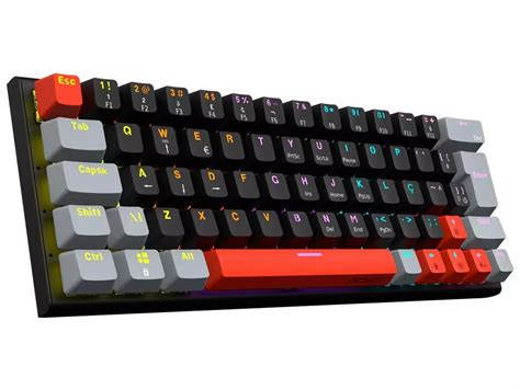 Teclado Mec Nico Gamer Pcyes Kuromori Led Rainbow Switch Outemu