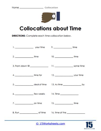 Collocation Worksheets 15