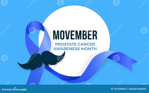 Movember Prostate Cancer Awareness Month Poster Background Campaign