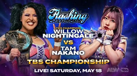 Willow Nightingale Colocará O Aew Tbs Championship Em Jogo Na Stardom