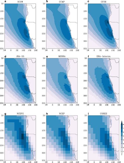 Meridional Wind At 10 M M S⁻¹ Averaged From The A Scow Climatology