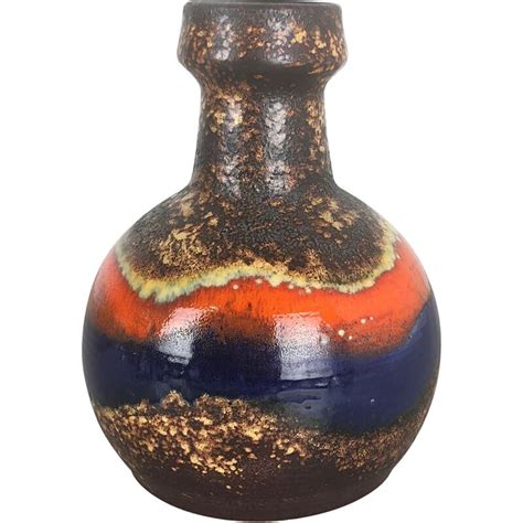 Vase vintage en céramique de lave grasse par Dümmler et Breiden