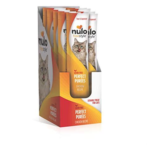 Nulo Freestyle Grain Free Perfect Purees Premium Wet Cat Treats Squeezable Meal Topper For