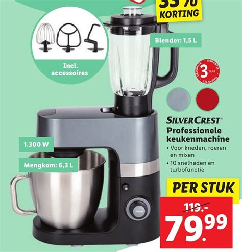 Silvercrest Professionele Keukenmachine Aanbieding Bij Lidl