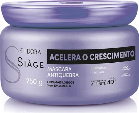 Máscara Capilar Siàge Acelera o Crescimento 250g Eudora