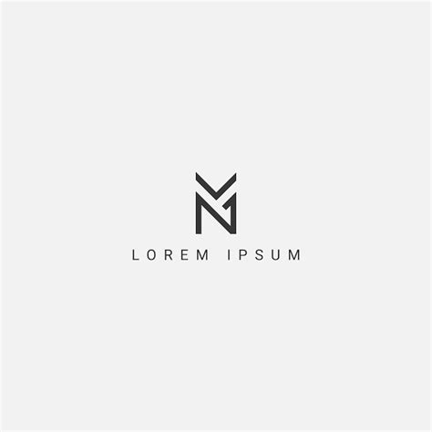 Premium Vector Modern Abstract Letter Mn Nm Logo Initial Based