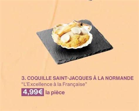 Promo Coquille Saint jacques à La Normande chez Monoprix iCatalogue fr