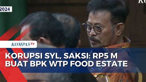 Kasus Korupsi SYL Saksi BPK Minta Uang Ke Kementan Untuk Masalah Food