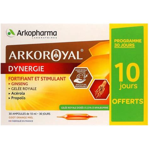 Arkopharma Arkoroyal Dynergie Ampoules X 20 10 LaSante