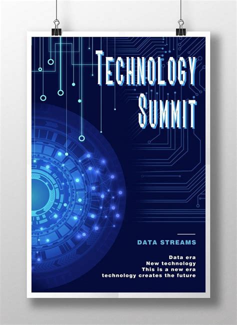 modern technology poster template imagepicture