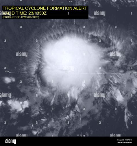 2023 JTWC WTPN21 IR satellite imagery.94E Stock Photo - Alamy