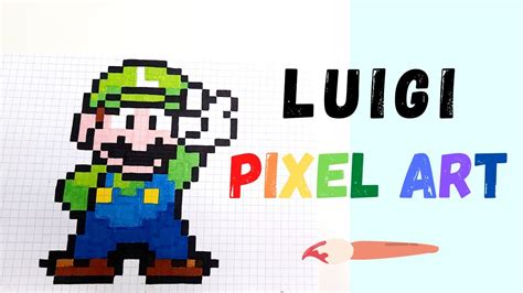 Pixel Art - How to Draw LUIGI! - YouTube