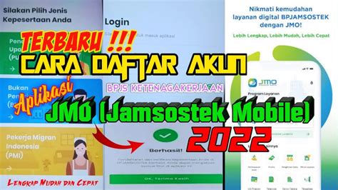 Cara Daftar Akun Bpjs Ketenagakerjaan Di Apk Jmo YouTube