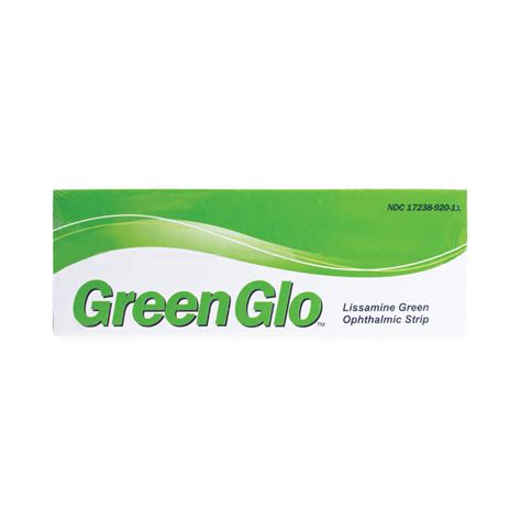 Greenglo Lissamine Green Ophthalmic Strips Mg