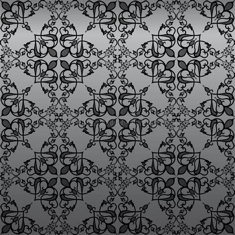 Seamless Gothic Damask Wallpaper Stock Vector Illustration Of