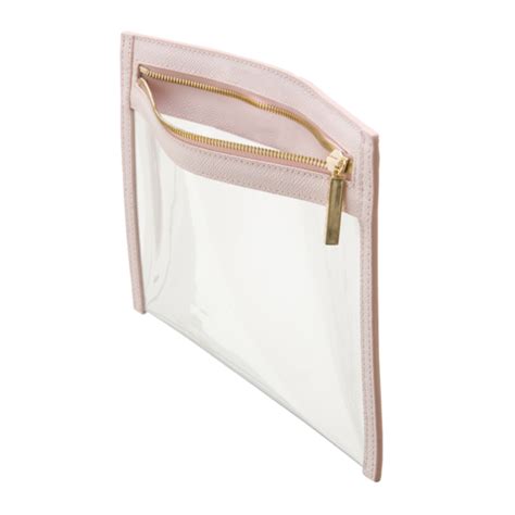 Clarity Clutch Small Small Clutch Purse And Flat Makeup Bag Truffle