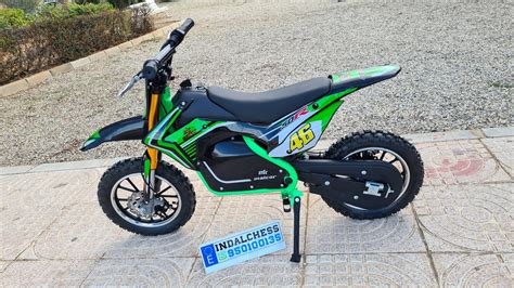 Minimoto Motocross Electrica Xze W En Color Verde V Con