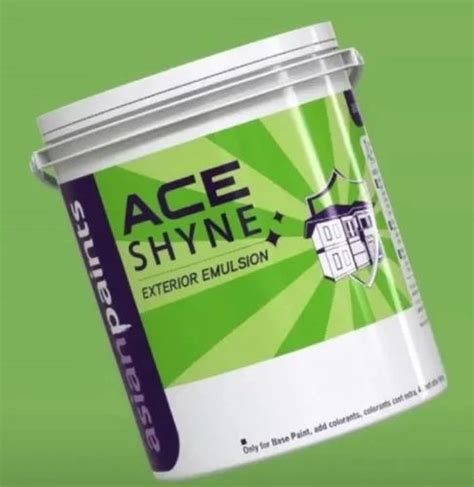 Asian Paints L Ace Shyne Exterior Emulsion Paint At Litre