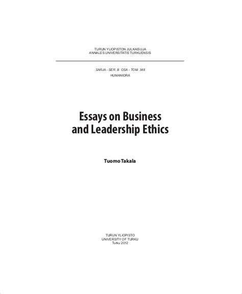 Free 10 Leadership Essay Samples In Ms Word Pdf