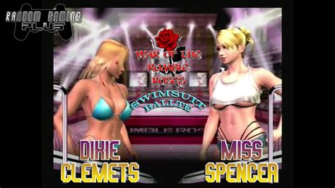 War Of The Rumble Roses Swimsuit Battle Dixie Clemets Vs Miss