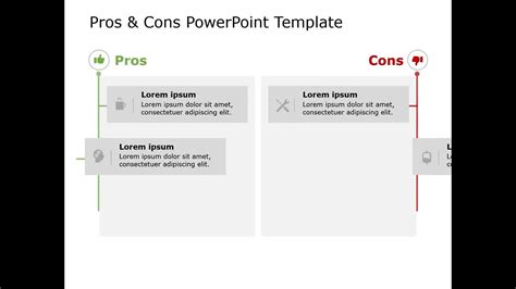 Animated Pros And Cons Powerpoint Template Slideuplift Youtube