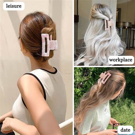 Lot de 3 Grandes Pince a Cheveux 7 5cm Pince Cheveux Femme Pinces à