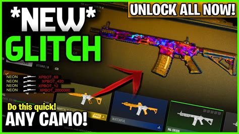 New Mw Unlock All Glitch Instant Camos For Free Updated Orion