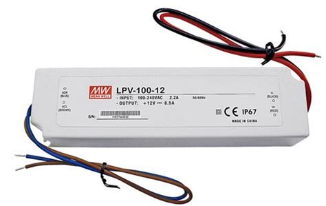 LED Napajanje Mean Well 100W 12V IP67 LPV 100 12