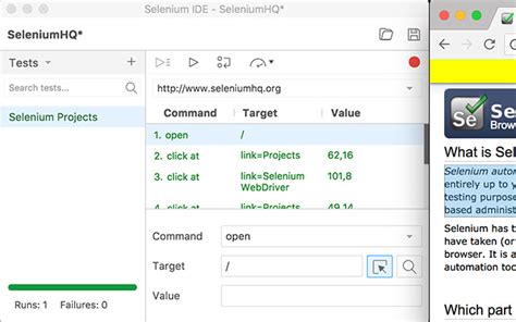 Selenium IDE Chrome Web Store