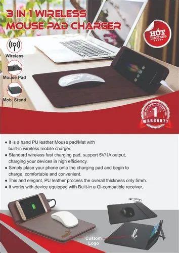 Wireless Mouse pad Charger at ₹ 260 | Wireless Charging Mouse Pad in Mumbai | ID: 22042268348