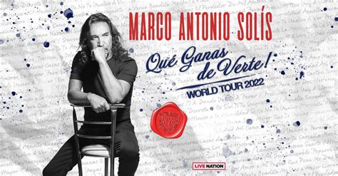 MARCO ANTONIO SOLÍS anuncia su gira Que Ganas De Verte World Tour 2022