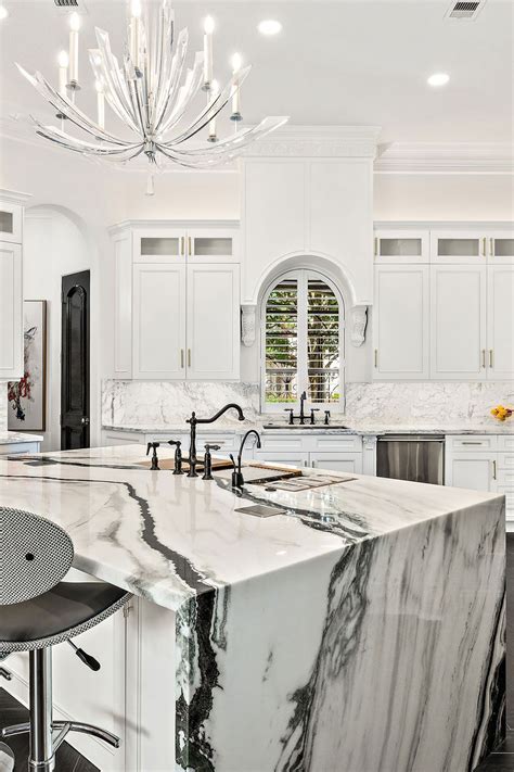 Black Marble Countertops White Granite Kitchen Black Kitchen Island