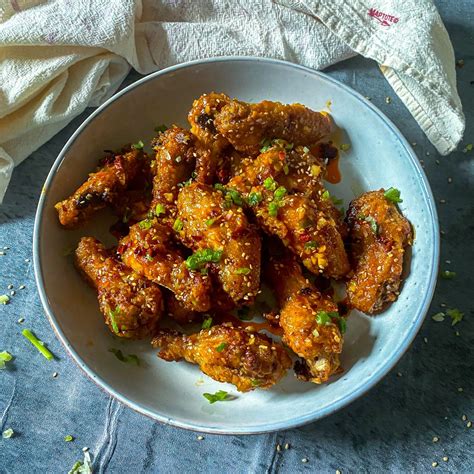 Spicy Honey Garlic Wings Air Fryer Farah J Eats