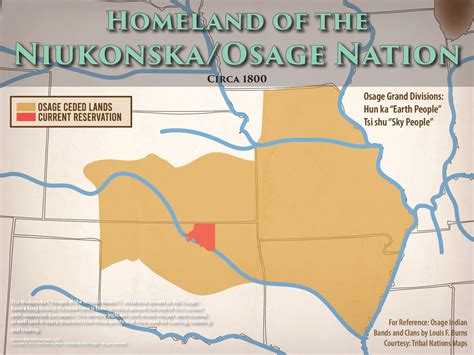 Osage Nation Map TRIBAL NATIONS MAPS