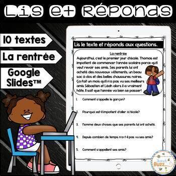 Lis Et R Ponds Textes Simples Et Questions French Simple Readers