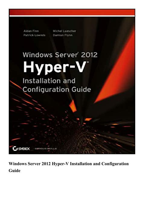 Ppt Download Windows Server 2012 Hyper V Installation And Configuration Guide Powerpoint