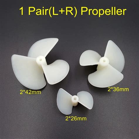 1pair 26mm 28mm 36mm 42mm Diy Model Ship Power Boat Threeleaf Propeller