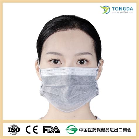 Comfortable 4 Ply Disposable Masks Dust Face Mask 4 Layers Activated