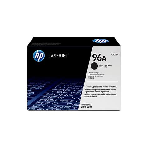 HP 96A (C4096A) Black Toner Cartridge for HP LaserJet 2100, 2200 ...