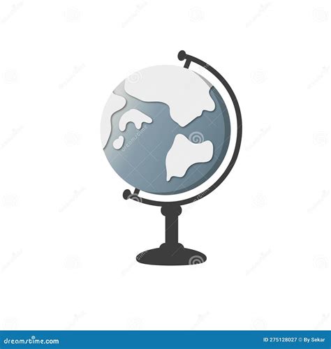 Elegant Globe Symbol With Equator And Sunlight Logo Design Vector