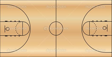 Ilustra O Em Vetor De Quadra De Basquete Vetor De Stock Xprmntl