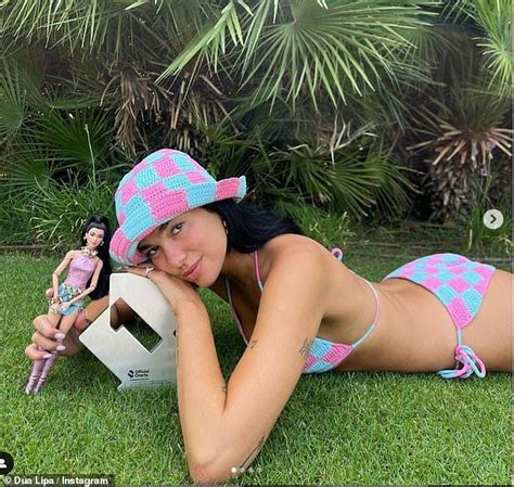 Dua Lipa Wows In Crochet Bikini As She Celebrates Number One Single Artofit
