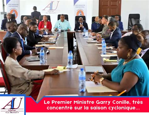 Le Premier Ministre Garry Conille Tr S Concentr Sur La Saison Cyclonique