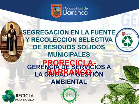 Programa De Recolecci N Selectiva De Residuos Solidos De Barranco Ppt