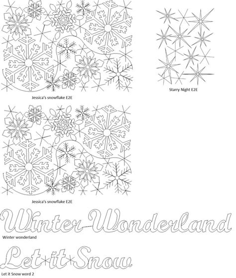 Three Snowflakes Are Shown With The Words Winter Wonderland Written Below